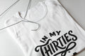 Funny In My Thirties Era T-Shirt Trendy Retro Lettering Graphic Cotton Tee New Unisex T-shirt, Sweatshirt, Hoodie, Long Sleeve Tee - T-Shirt, Sweatshirt, Hoodie