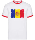 Andorra Grunge Style Flag - Mens Ringer - Country Travel Flags La Vella Unisex T-shirt, Sweatshirt, Hoodie, Long Sleeve Tee - T-Shirt, Sweatshirt, Hoodie