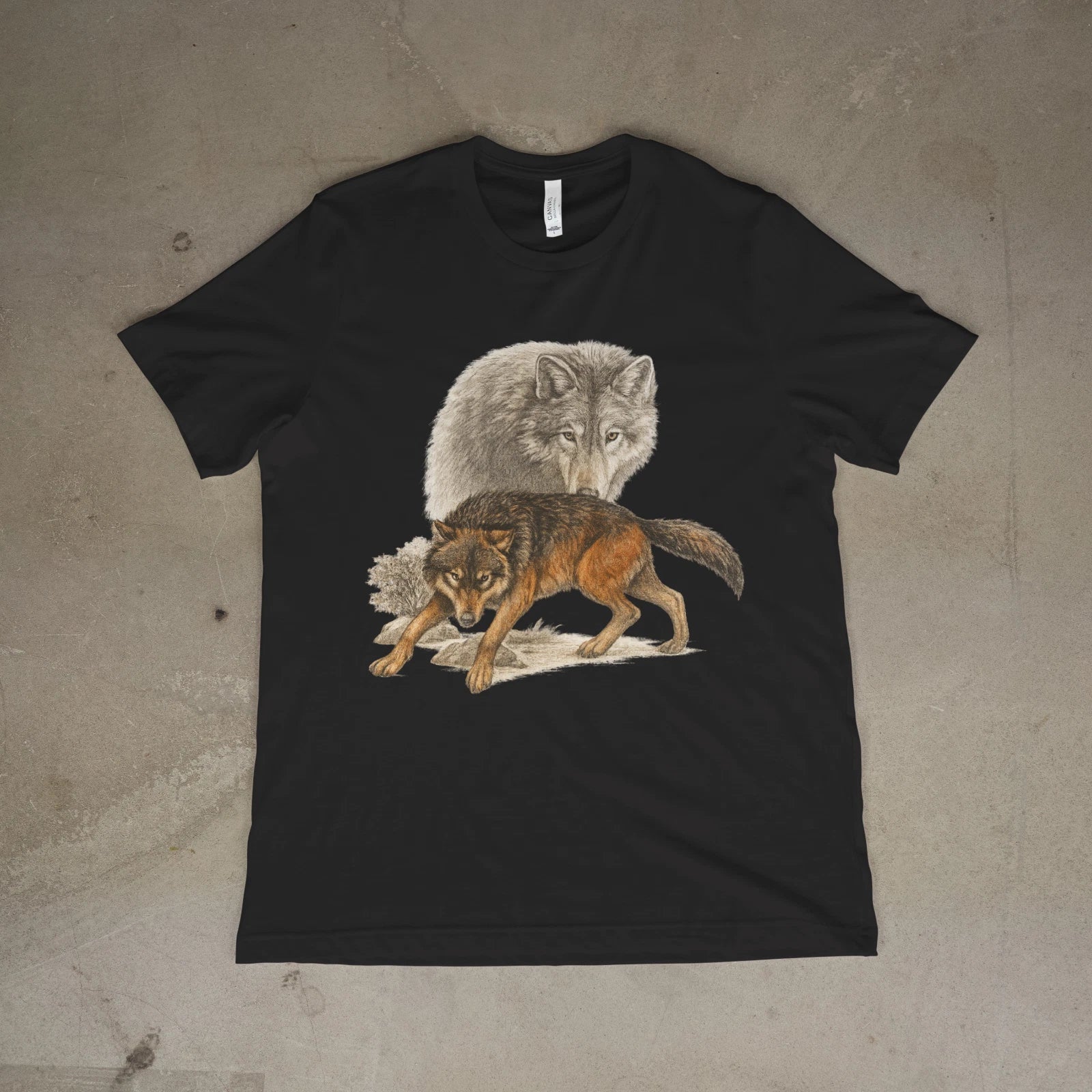 Vintage Wolf Graphic T-Shirt | Wildlife Nature Animal Art Tee Unisex Unisex T-shirt, Sweatshirt, Hoodie, Long Sleeve Tee - T-Shirt, Sweatshirt, Hoodie
