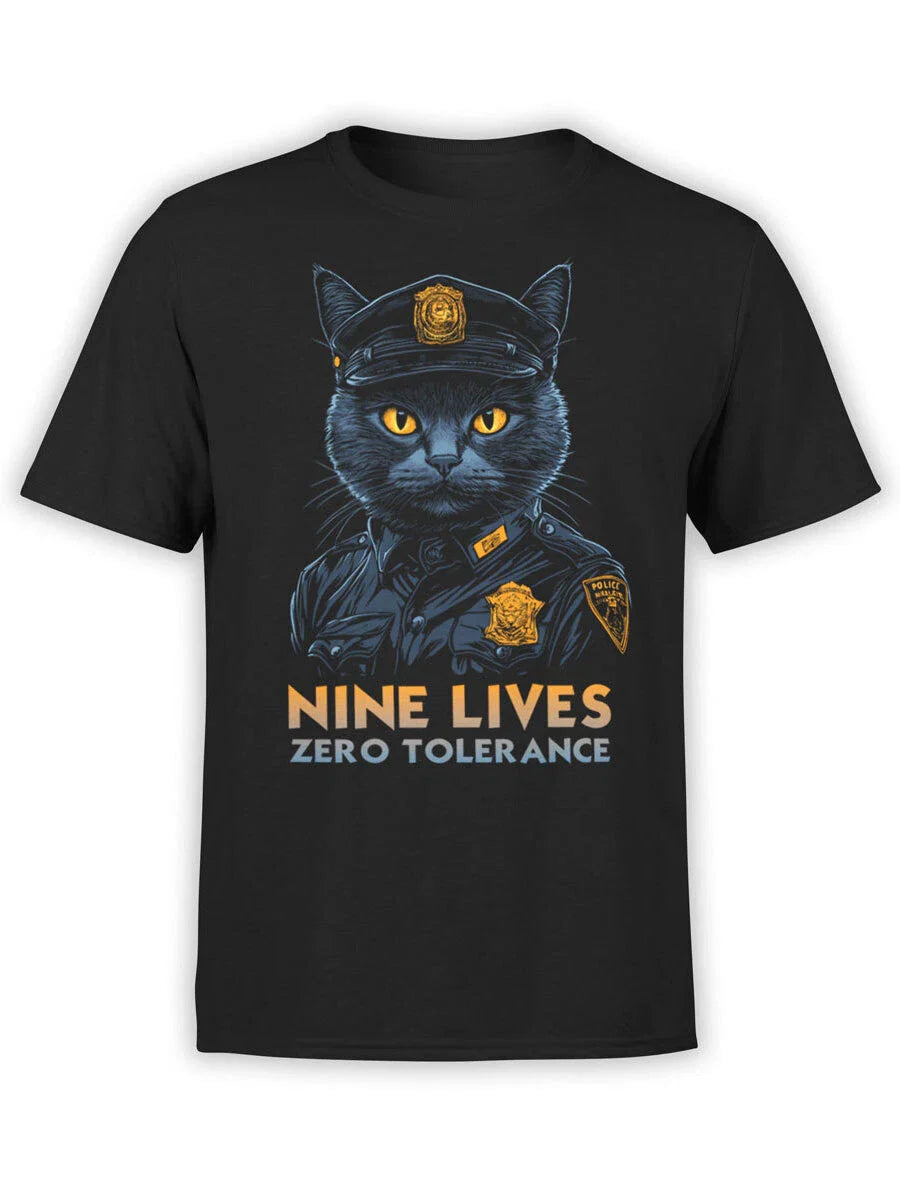FANTUCCI Police T-Shirt Collection | Nine Lives T-Shirt | Unisex Unisex T-shirt, Sweatshirt, Hoodie, Long Sleeve Tee - T-Shirt, Sweatshirt, Hoodie