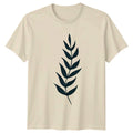 Minimalist Botanical Leaf Plant Stem T-Shirt Botanical Illustration Nature Unisex T-shirt, Sweatshirt, Hoodie, Long Sleeve Tee - T-Shirt, Sweatshirt, Hoodie