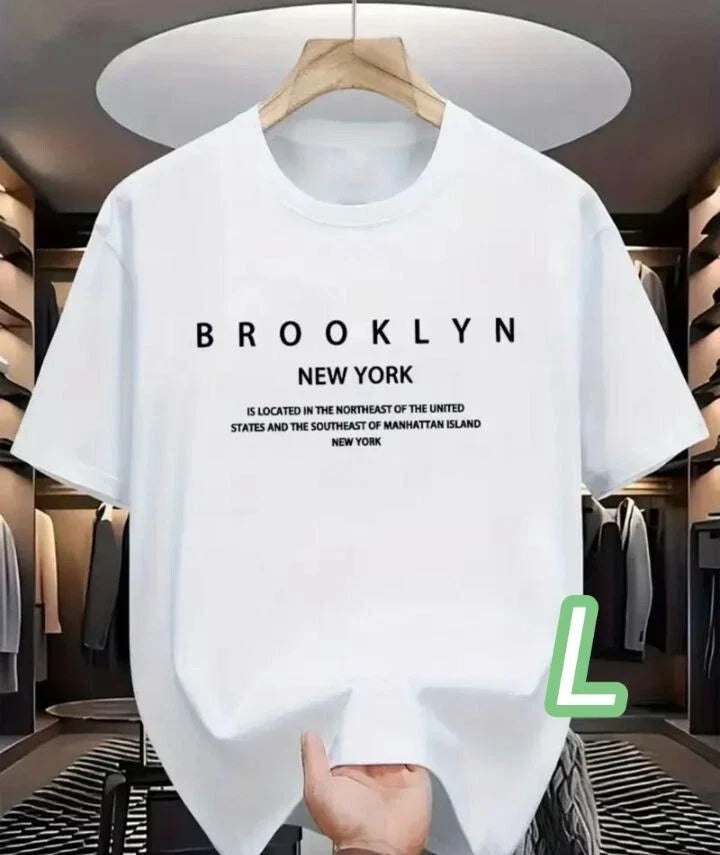Dry T White L Size Brooklyn Quick Dry Breathable Material Size Simple Adult T sh Unisex T-shirt, Sweatshirt, Hoodie, Long Sleeve Tee - T-Shirt, Sweatshirt, Hoodie