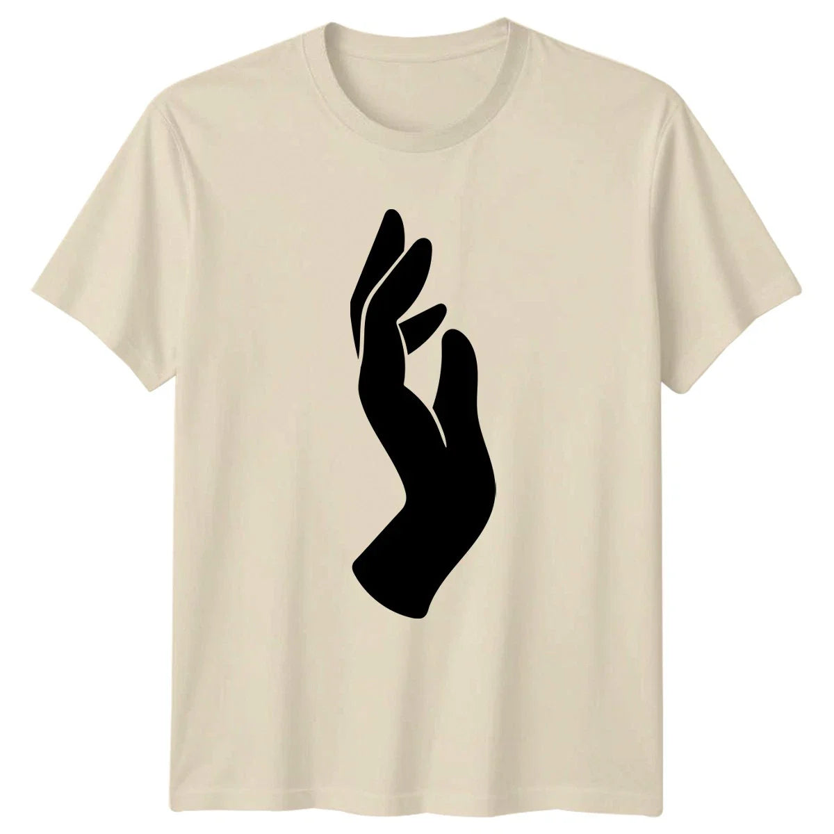Abstract Hand Gesture Modern Minimalist T-Shirt Minimalist Hand Silhouette Unisex T-shirt, Sweatshirt, Hoodie, Long Sleeve Tee - T-Shirt, Sweatshirt, Hoodie