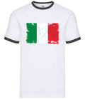 Italia Grunge Stile Bandiera - Uomo Suoneria - Italiano Bandiere Viaggio Paese Unisex T-shirt, Sweatshirt, Hoodie, Long Sleeve Tee - T-Shirt, Sweatshirt, Hoodie
