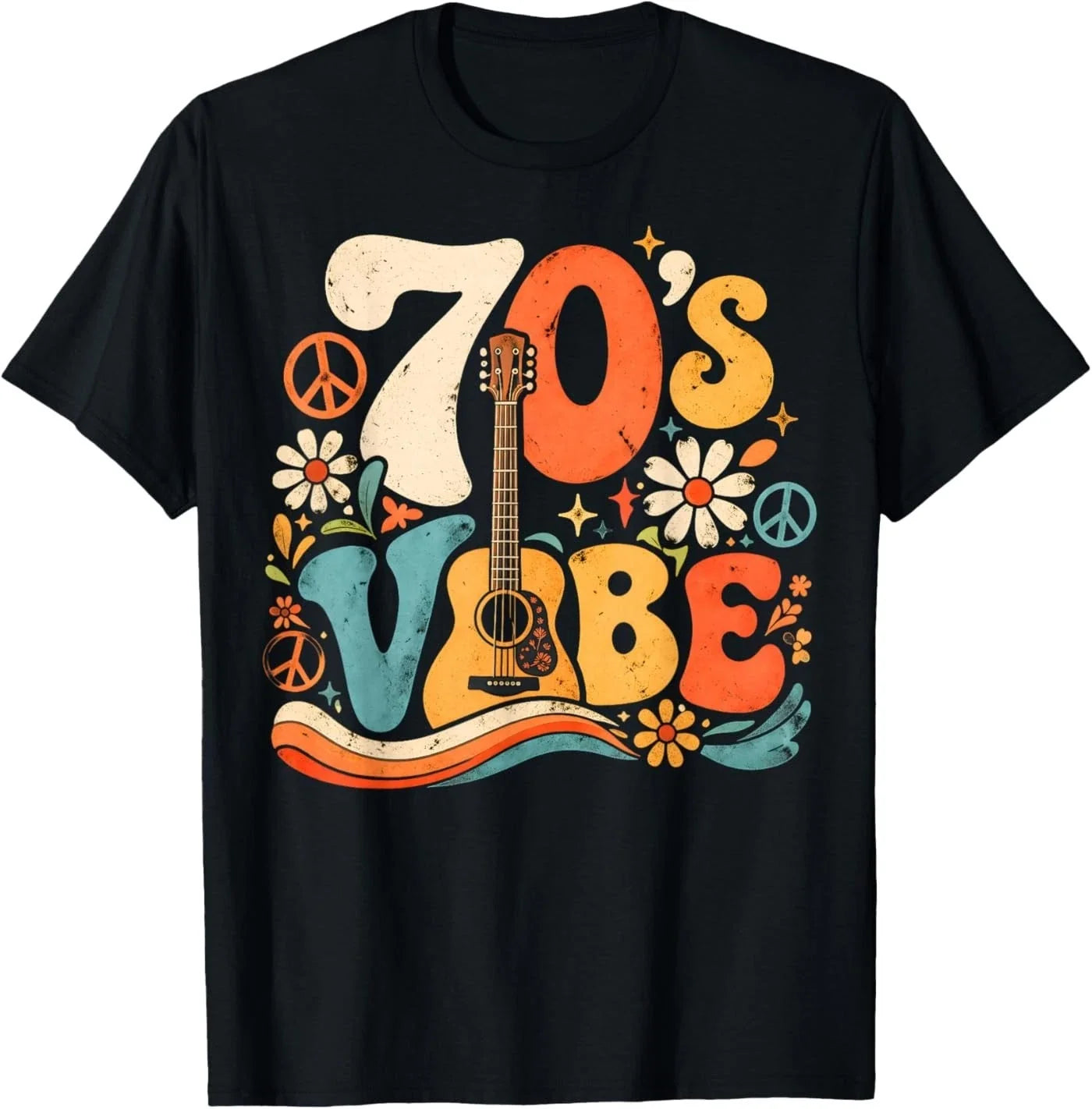 70's Vibe Retro Disco Vintage Hippie Seventies T-Shirt Unisex T-shirt, Sweatshirt, Hoodie, Long Sleeve Tee - T-Shirt, Sweatshirt, Hoodie