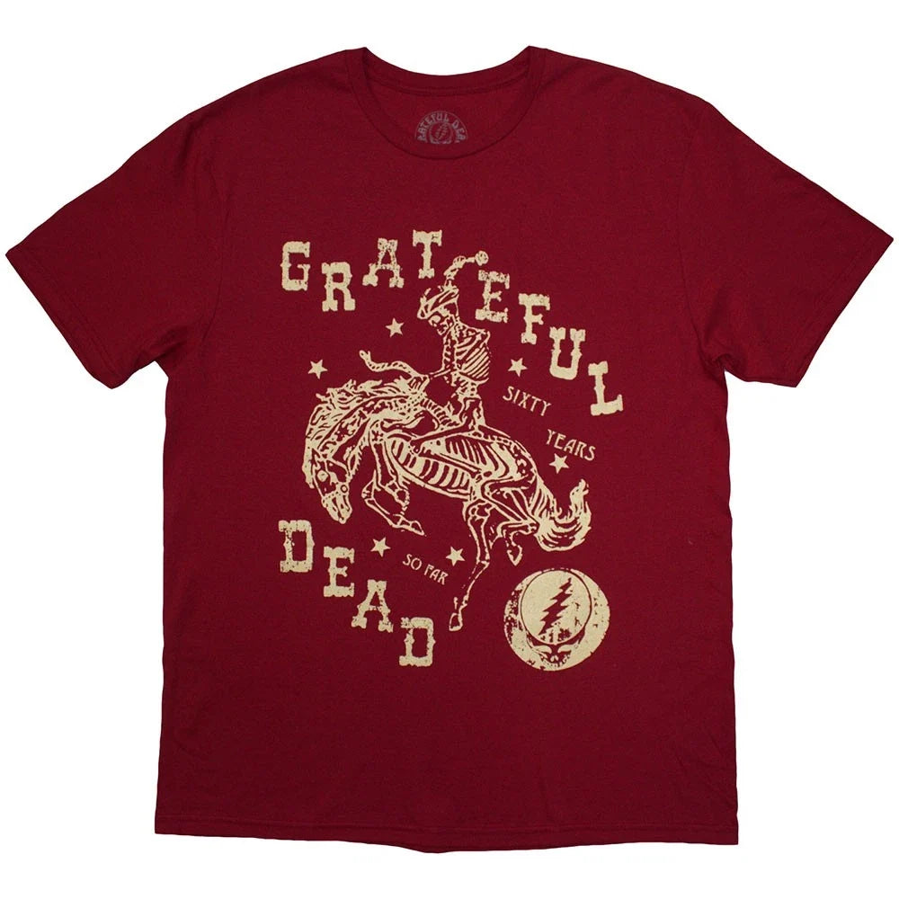 Grateful Dead Skeleton Horse Official T-Shirt MenS Unisex T-shirt, Sweatshirt, Hoodie, Long Sleeve Tee - T-Shirt, Sweatshirt, Hoodie