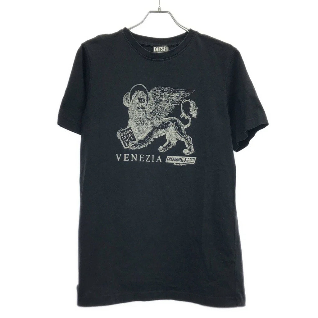 Diesel Print T-Shirt Black S Used Japan Unisex T-shirt, Sweatshirt, Hoodie, Long Sleeve Tee - T-Shirt, Sweatshirt, Hoodie