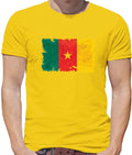 Cameroon Grunge Flag - T-Shirt - Yaounde Country Travel Africa Cameroonians Unisex T-shirt, Sweatshirt, Hoodie, Long Sleeve Tee - T-Shirt, Sweatshirt, Hoodie