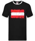 Austria Grunge Flag - Contrast Men - Vienna Country City Unisex T-shirt, Sweatshirt, Hoodie, Long Sleeve Tee - T-Shirt, Sweatshirt, Hoodie