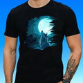 Mens Majestic Wolf Motif Cotton T-Shirt Size XS to 5XL Unisex T-shirt, Sweatshirt, Hoodie, Long Sleeve Tee - T-Shirt, Sweatshirt, Hoodie