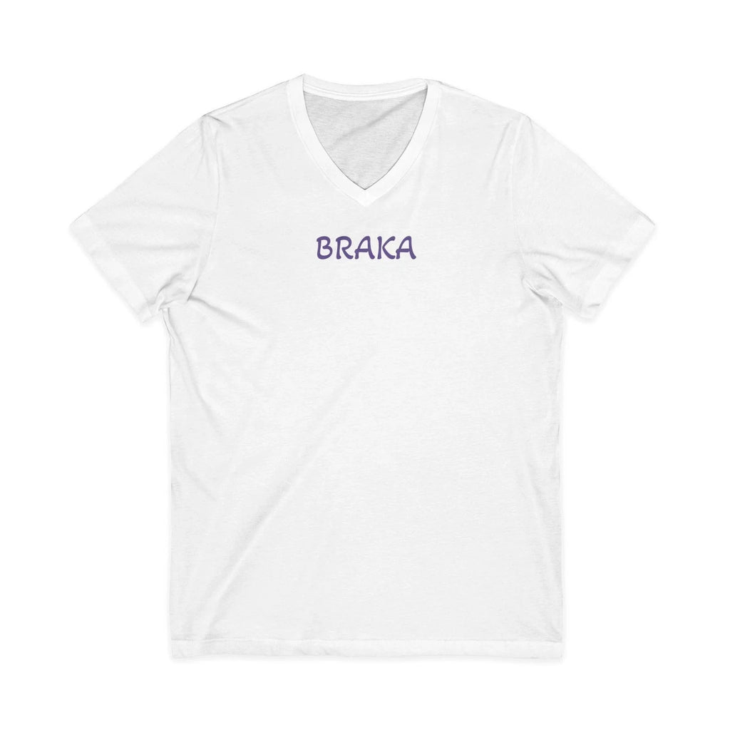 BRAKA VNeck Tee | Simple Handwritten Text TShirt Unisex T-shirt, Sweatshirt, Hoodie, Long Sleeve Tee - T-Shirt, Sweatshirt, Hoodie