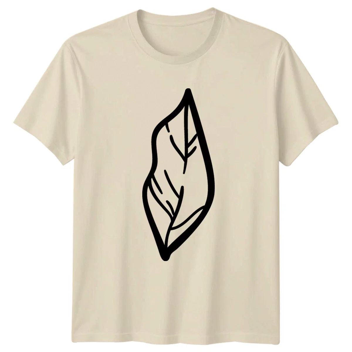 Minimalist Leaf Art Design T-Shirt Botanical Nature Birthday Gift Unisex T-shirt, Sweatshirt, Hoodie, Long Sleeve Tee - T-Shirt, Sweatshirt, Hoodie