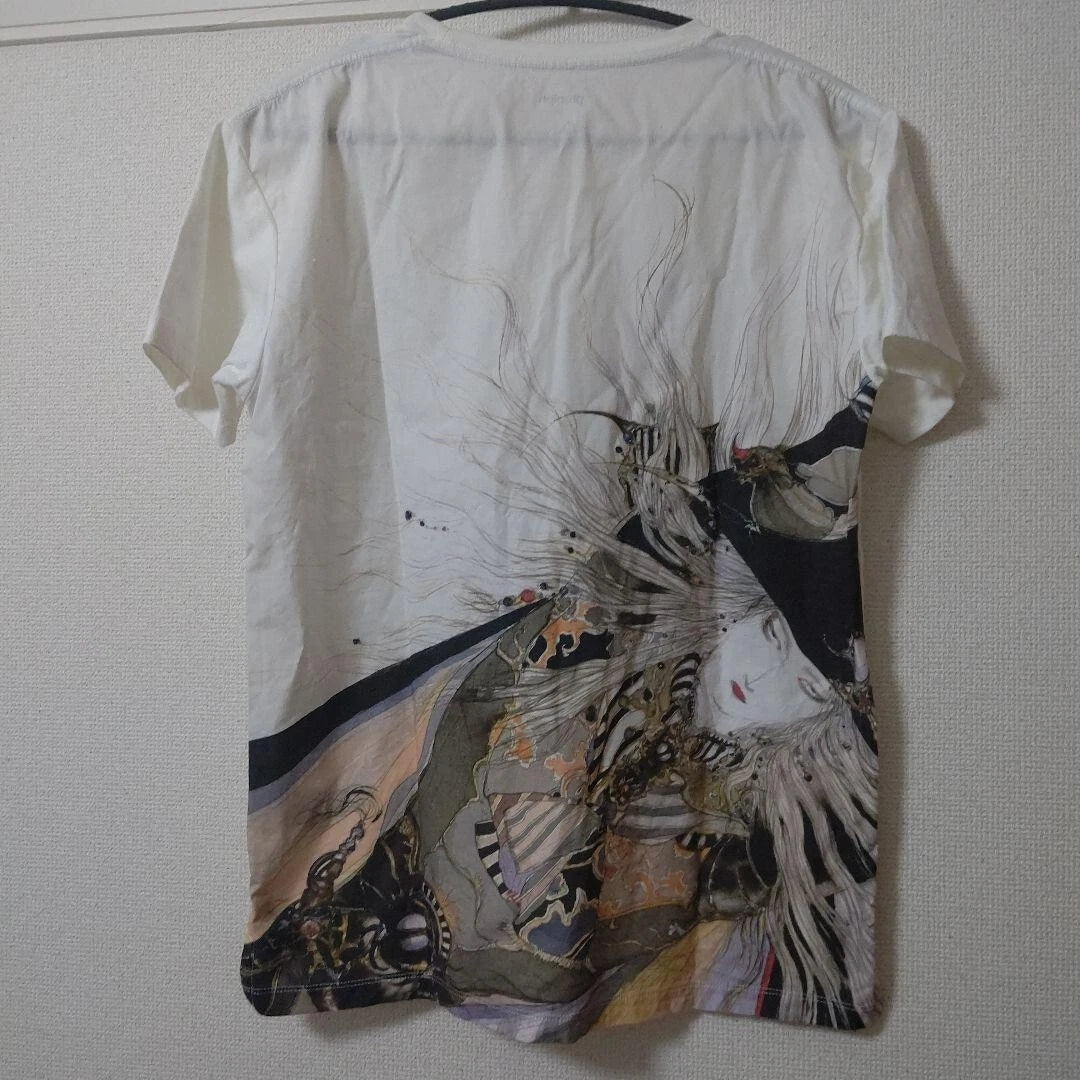 graniph Vampire Hunter D Back print T-Shirt Yoshitaka Amano White M-Size fashion Unisex T-shirt, Sweatshirt, Hoodie, Long Sleeve Tee - T-Shirt, Sweatshirt, Hoodie