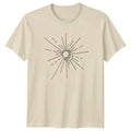 Celestial Sun And Moon Rayburst T-Shirt Spiritual Aesthetic Christmas Gift Unisex T-shirt, Sweatshirt, Hoodie, Long Sleeve Tee - T-Shirt, Sweatshirt, Hoodie