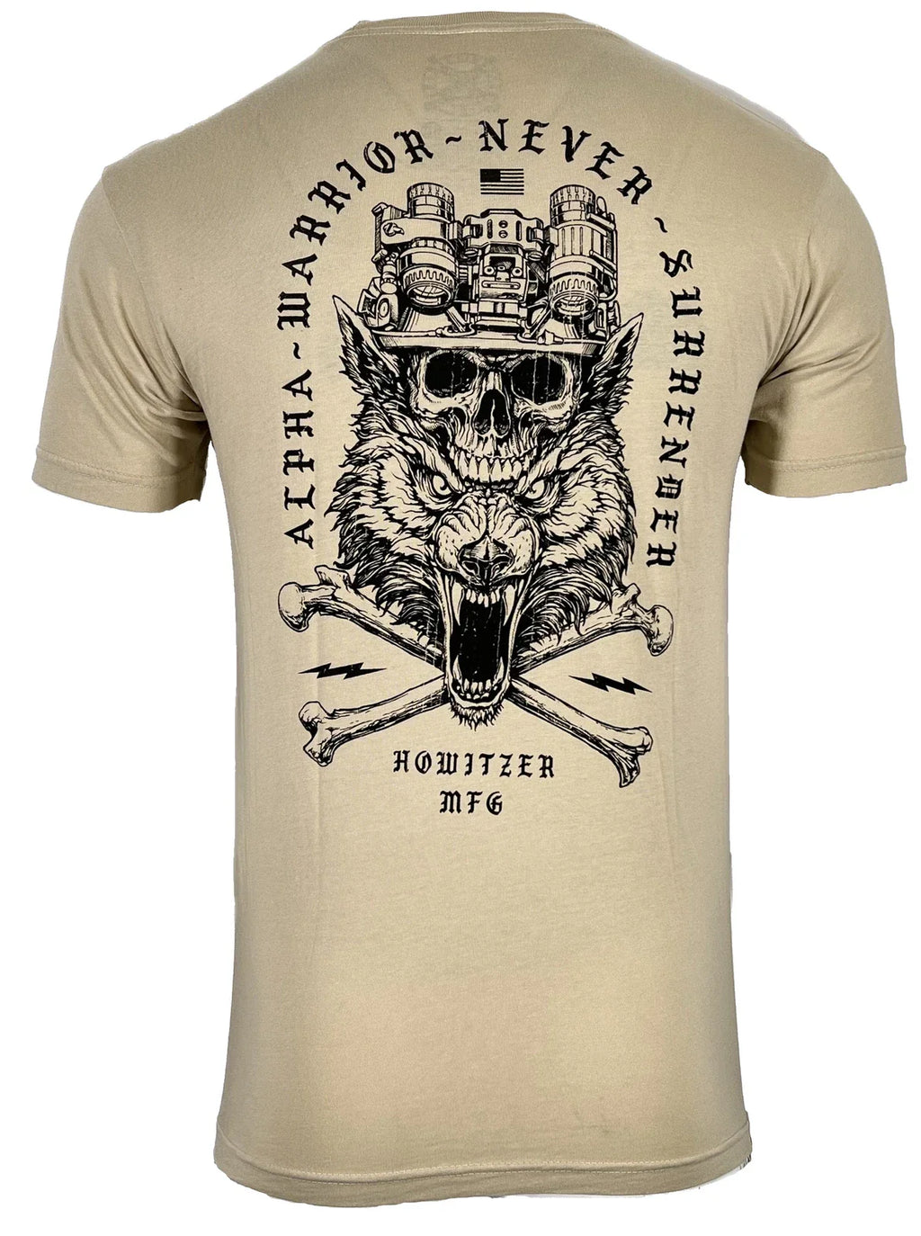 Howitzer Style Men's T-Shirt ALPHA WARRIOR Military Grunt M L XL 2XL 3XL 4XL 5XL Unisex T-shirt, Sweatshirt, Hoodie, Long Sleeve Tee - T-Shirt, Sweatshirt, Hoodie