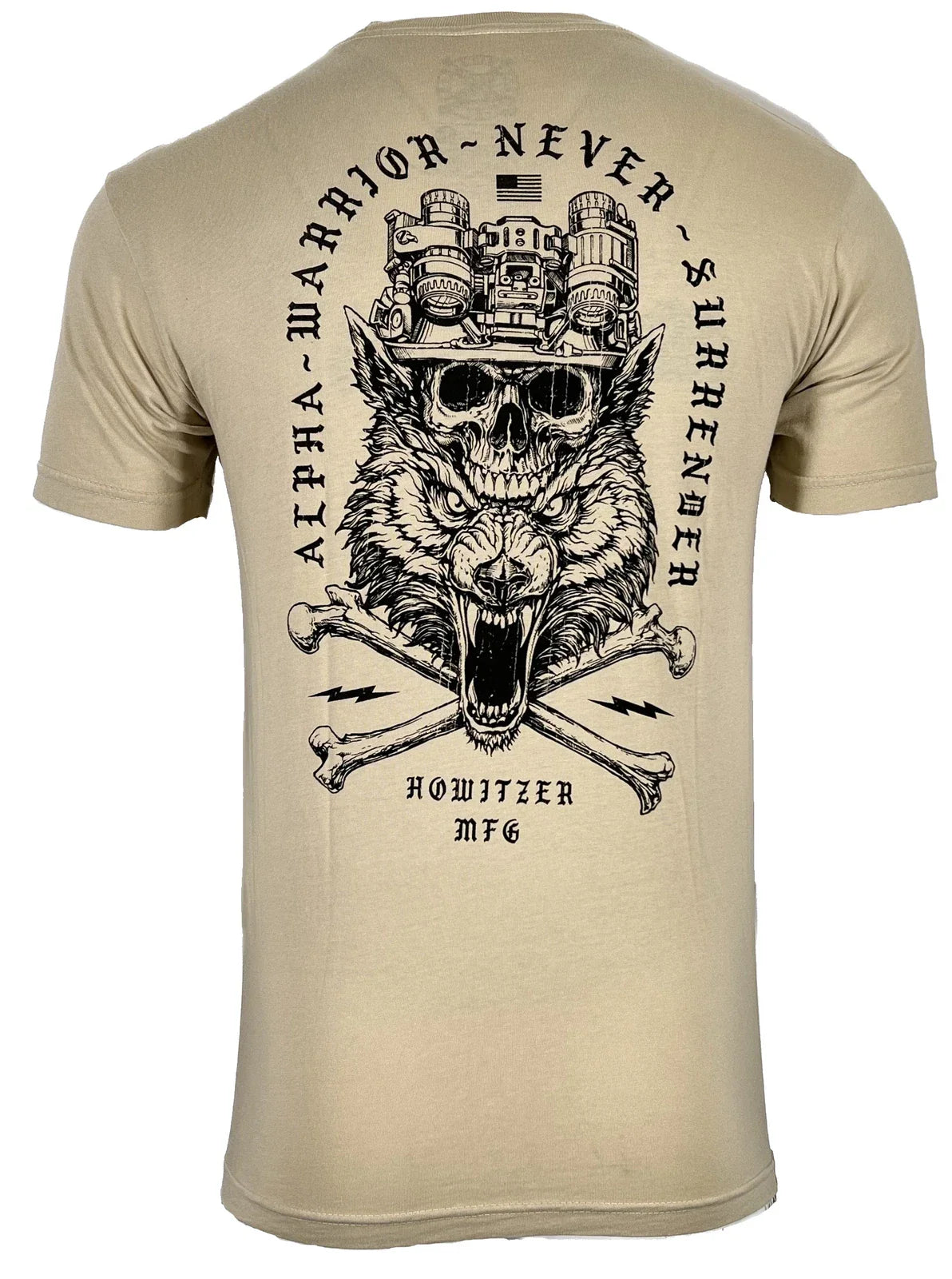 Howitzer Style Men's T-Shirt ALPHA WARRIOR Military Grunt M L XL 2XL 3XL 4XL 5XL Unisex T-shirt, Sweatshirt, Hoodie, Long Sleeve Tee - T-Shirt, Sweatshirt, Hoodie