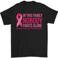 Breast Cancer Awareness Nobody Fights Alone Mens T-Shirt 100% Cotton Unisex T-shirt, Sweatshirt, Hoodie, Long Sleeve Tee - T-Shirt, Sweatshirt, Hoodie
