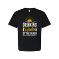 Drinking Beer By The Beach Graphic Tee Unisex T-shirt, Sweatshirt, Hoodie, Long Sleeve Tee - T-Shirt, Sweatshirt, Hoodie