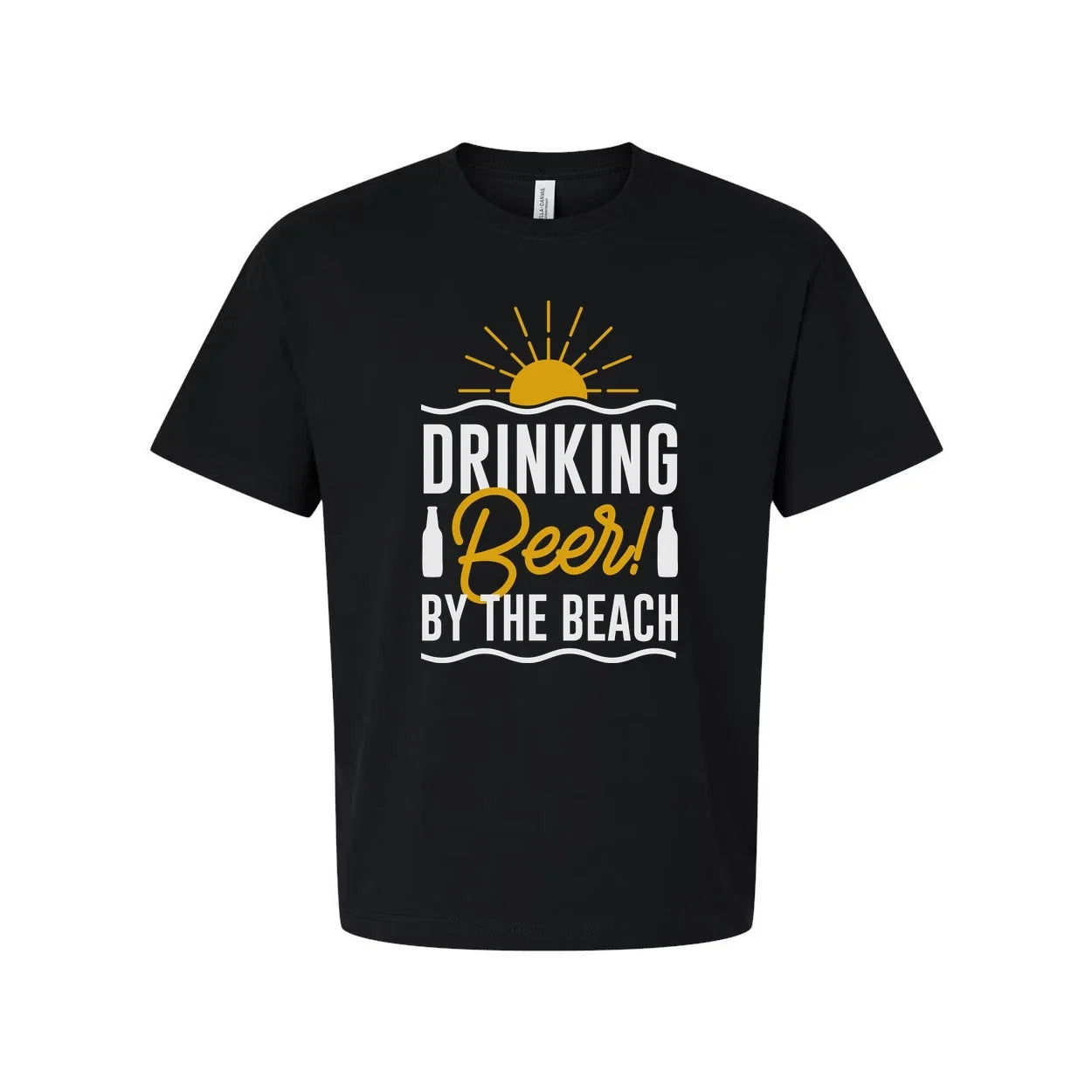 Drinking Beer By The Beach Graphic Tee Unisex T-shirt, Sweatshirt, Hoodie, Long Sleeve Tee - T-Shirt, Sweatshirt, Hoodie