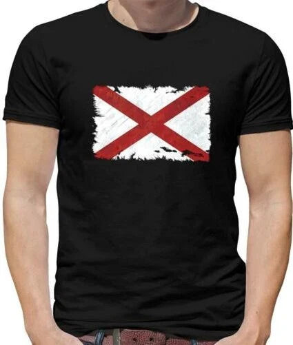 Alabama Grunge Flag T-Shirt - Flags - USA - American State - America Unisex T-shirt, Sweatshirt, Hoodie, Long Sleeve Tee - T-Shirt, Sweatshirt, Hoodie