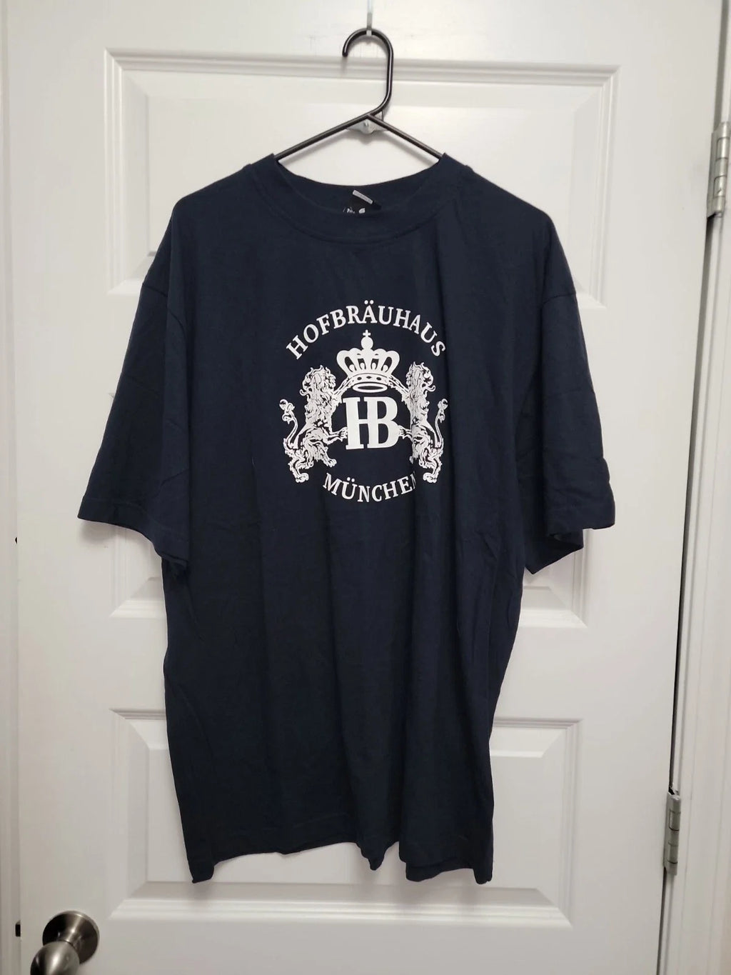 VINTAGE Hofbrauhaus Munchin Munich Germany HB Beer Dark Blue Shirt  XL NWT Unisex T-shirt, Sweatshirt, Hoodie, Long Sleeve Tee - T-Shirt, Sweatshirt, Hoodie