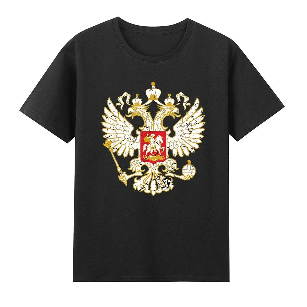 Russian Eagle Russia Inspired Design Ideal Gift Cool Men's Short Sleeve T-Shirt Unisex T-shirt, Sweatshirt, Hoodie, Long Sleeve Tee - T-Shirt, Sweatshirt, Hoodie