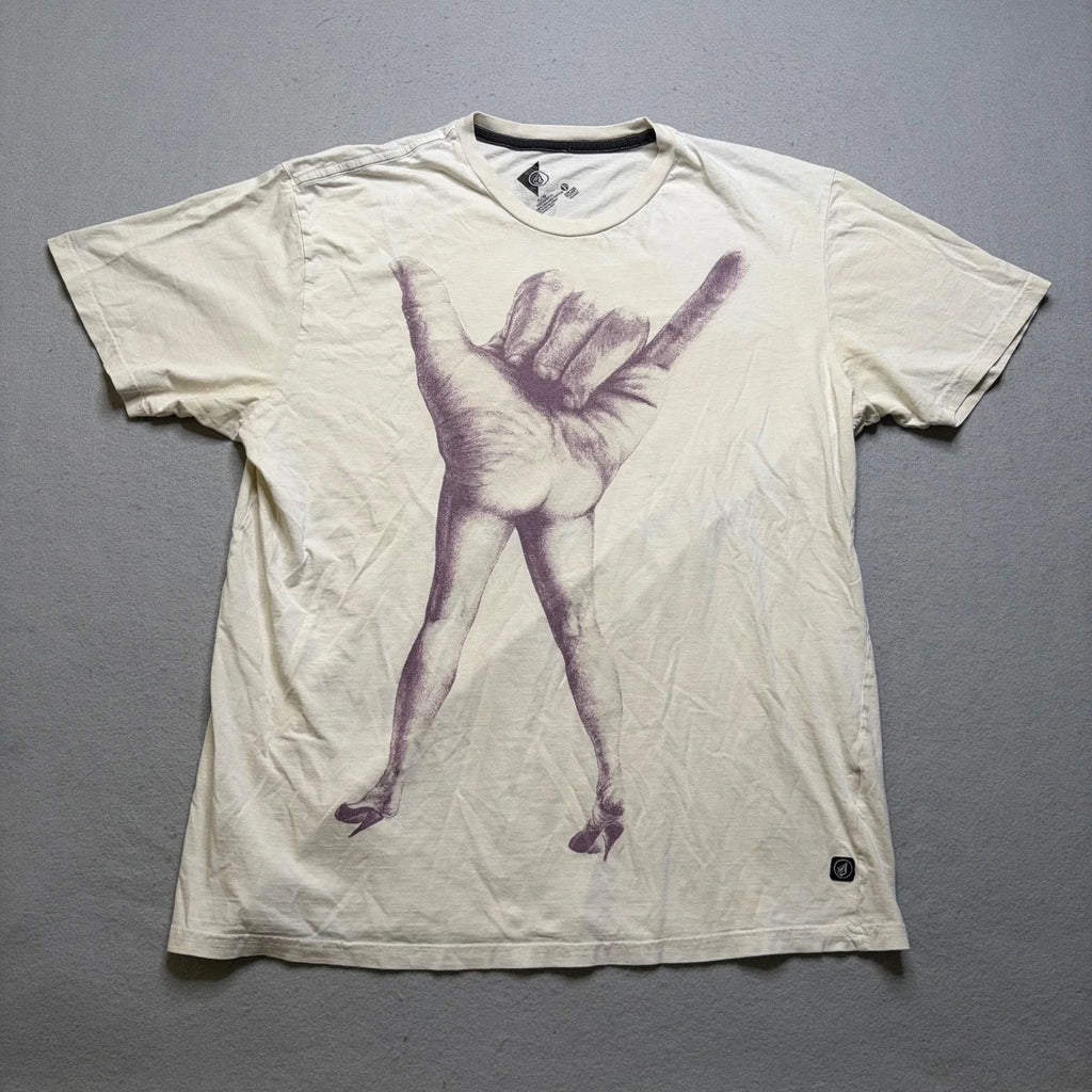 Volcom T-Shirt Mens XL Cream Jamie Browne Featured Artist Series Graphic Tee Unisex T-shirt, Sweatshirt, Hoodie, Long Sleeve Tee - T-Shirt, Sweatshirt, Hoodie