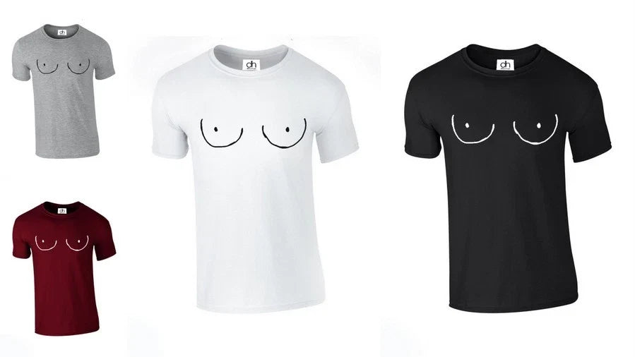 Boobies T Shirt Top Womens Boobs Titties Feline Meow Funny Couple (CHEST,TSHIRT) Unisex T-shirt, Sweatshirt, Hoodie, Long Sleeve Tee - T-Shirt, Sweatshirt, Hoodie