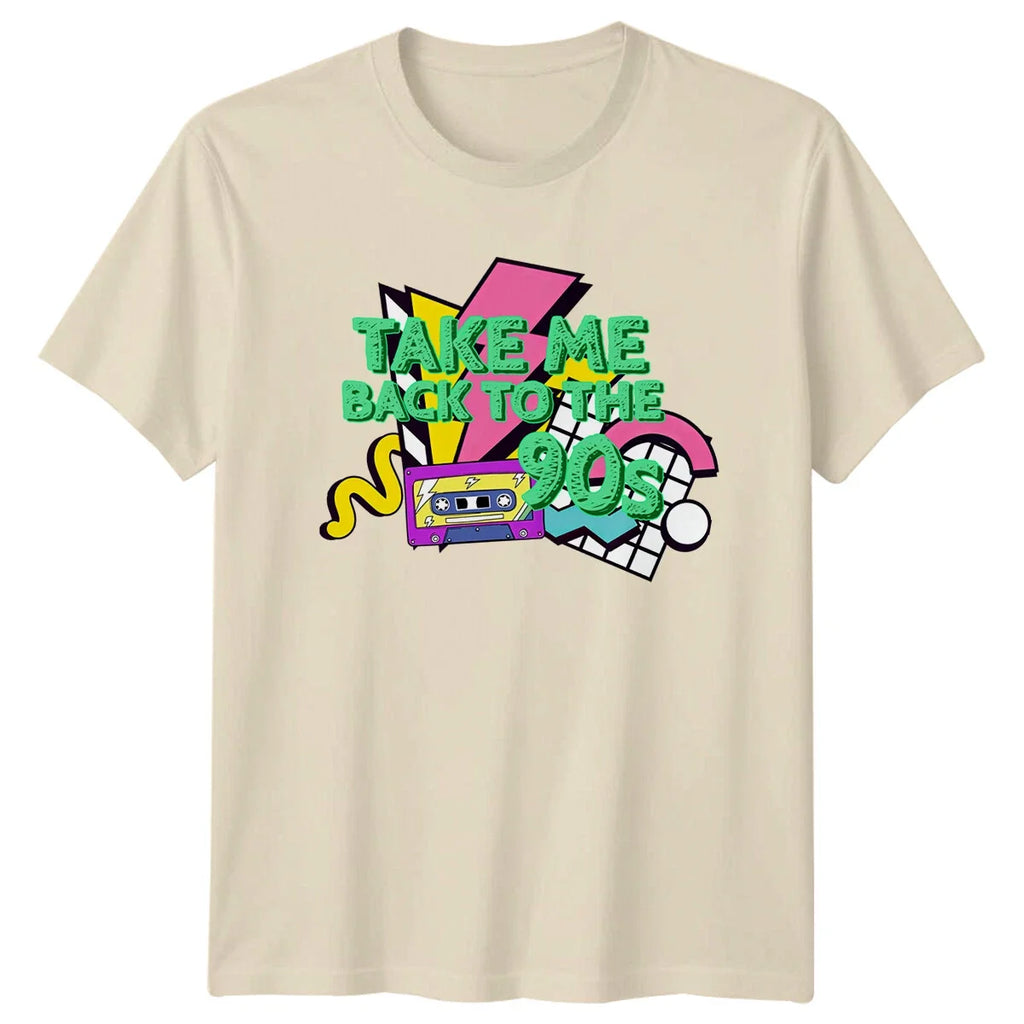 Take Me Back To The 90s Retro Cassette T-Shirt Vintage Style 90s Tee Unisex T-shirt, Sweatshirt, Hoodie, Long Sleeve Tee - T-Shirt, Sweatshirt, Hoodie
