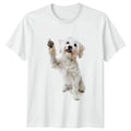 Cute White Dog Waving Paw T-Shirt Maltese Dogs Gift For Him And Her Unisex T-shirt, Sweatshirt, Hoodie, Long Sleeve Tee - T-Shirt, Sweatshirt, Hoodie