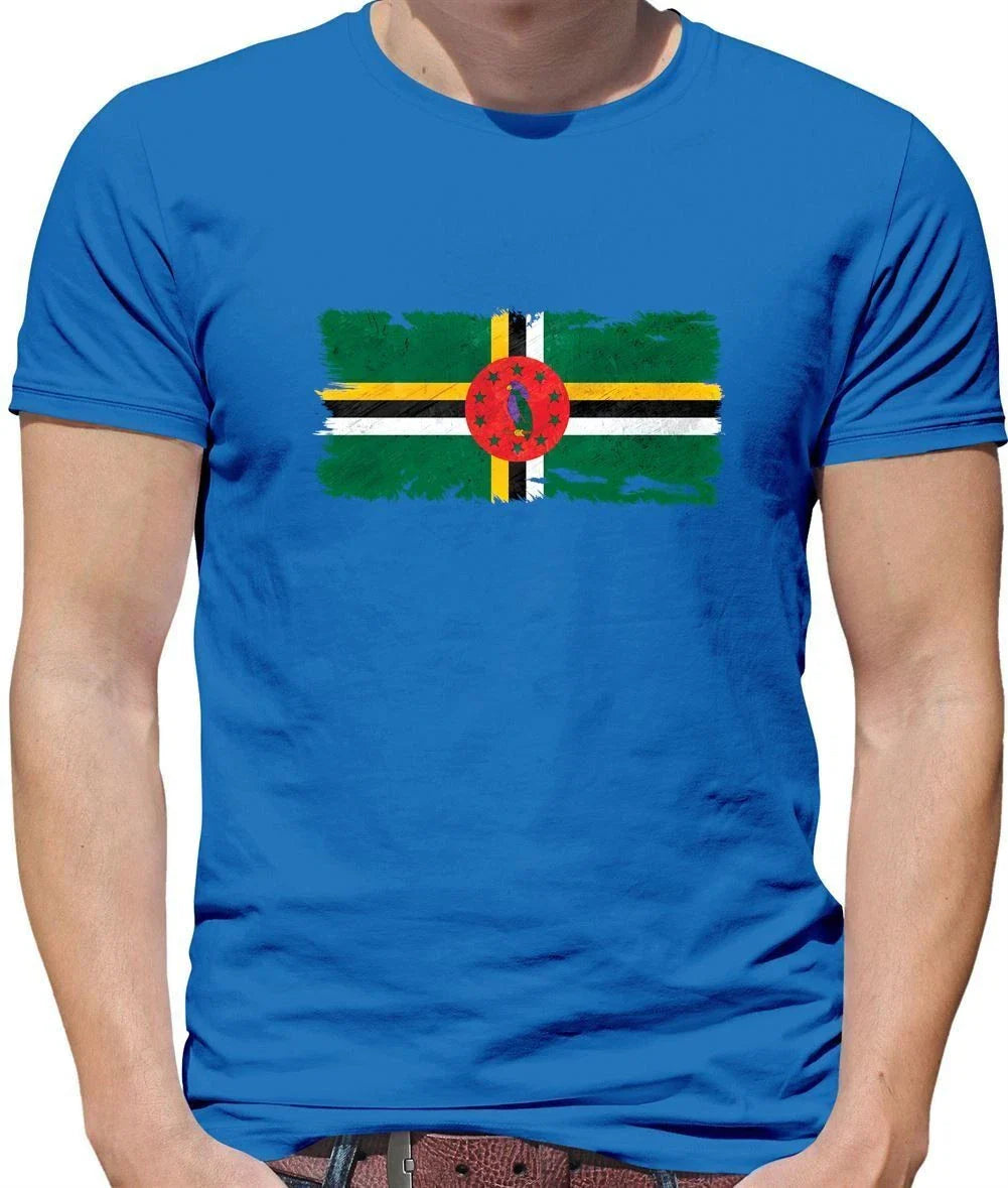 Dominica Grunge Flag Style - T-Shirt - Dominican Country Live Love Unisex T-shirt, Sweatshirt, Hoodie, Long Sleeve Tee - T-Shirt, Sweatshirt, Hoodie