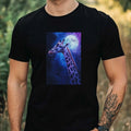 Men's T-Shirt Giraffe in Moonlight Motif Cotton Size XS to 5XL Unisex T-shirt, Sweatshirt, Hoodie, Long Sleeve Tee - T-Shirt, Sweatshirt, Hoodie