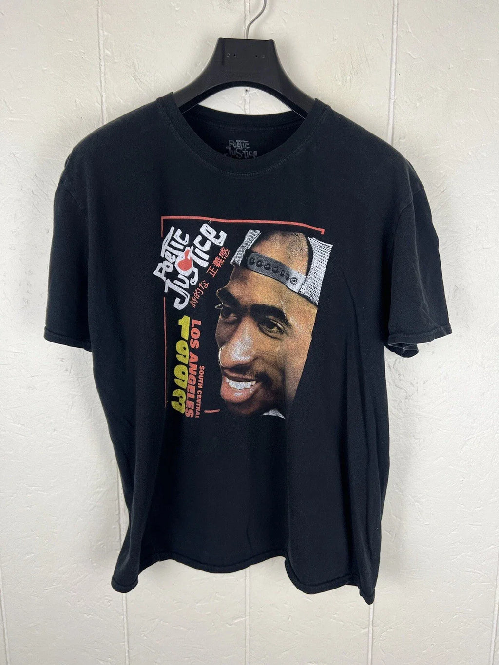 Tupac Shakur Shirt Mens Large Black Graphic Crew Neck Pullover Poetic Justice Unisex T-shirt, Sweatshirt, Hoodie, Long Sleeve Tee - T-Shirt, Sweatshirt, Hoodie