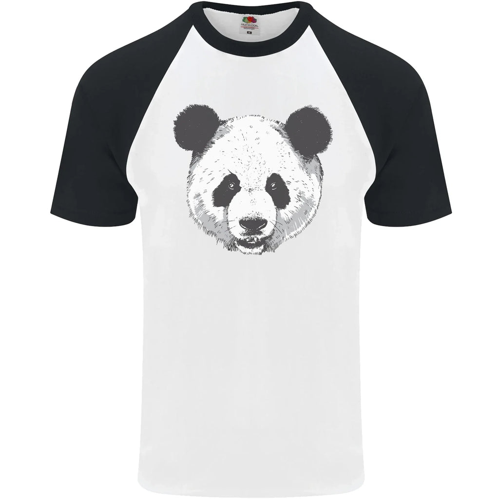 A Panda Bear Face Mens S/S Baseball T-Shirt Unisex T-shirt, Sweatshirt, Hoodie, Long Sleeve Tee - T-Shirt, Sweatshirt, Hoodie