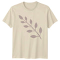 Minimalist Leaf Branch Design T-Shirt Minimalist Botanical Nature Birthday Gift Unisex T-shirt, Sweatshirt, Hoodie, Long Sleeve Tee - T-Shirt, Sweatshirt, Hoodie