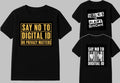 Say No To Digital ID Cards Mens Women T-Shirt Labour Britcard UK Anti Starmer Unisex T-shirt, Sweatshirt, Hoodie, Long Sleeve Tee - T-Shirt, Sweatshirt, Hoodie