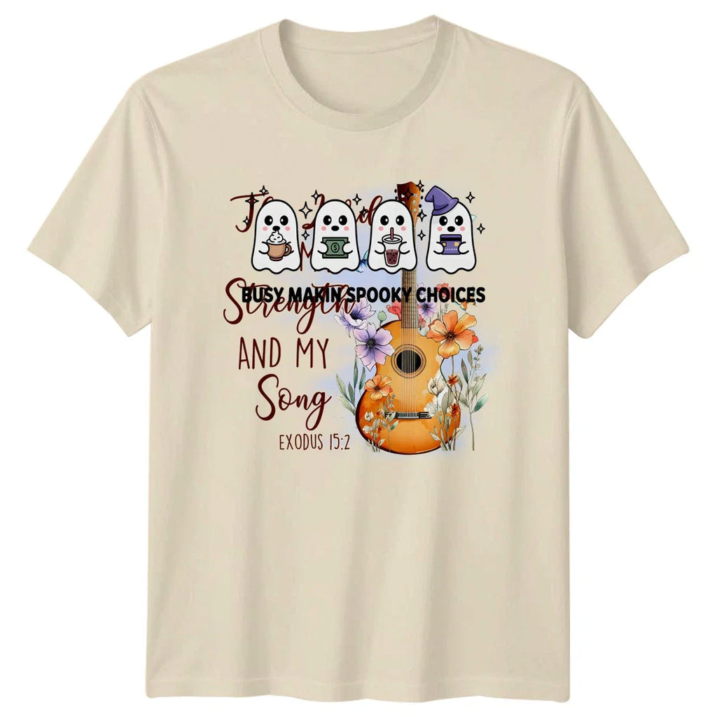 Busy Makin Spooky Choices T-Shirt Cute Ghost Bubble Tea Unisex T-shirt, Sweatshirt, Hoodie, Long Sleeve Tee - T-Shirt, Sweatshirt, Hoodie
