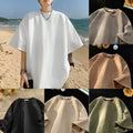 Trendy Men's Loose Fit Short Sleeve Tops in Comfortable Fabric for Summer Unisex T-shirt, Sweatshirt, Hoodie, Long Sleeve Tee - T-Shirt, Sweatshirt, Hoodie