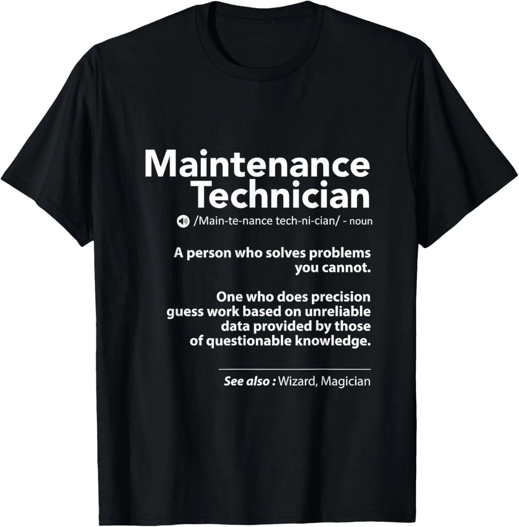 Job Definition Funny Sarcastic Maintenance Technician Wizard Gift Unisex T-Shirt Unisex T-shirt, Sweatshirt, Hoodie, Long Sleeve Tee - T-Shirt, Sweatshirt, Hoodie