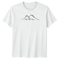 Minimalist Mountain Range Nature Art T-Shirt Landscape Outdoors Birthday Unisex T-shirt, Sweatshirt, Hoodie, Long Sleeve Tee - T-Shirt, Sweatshirt, Hoodie