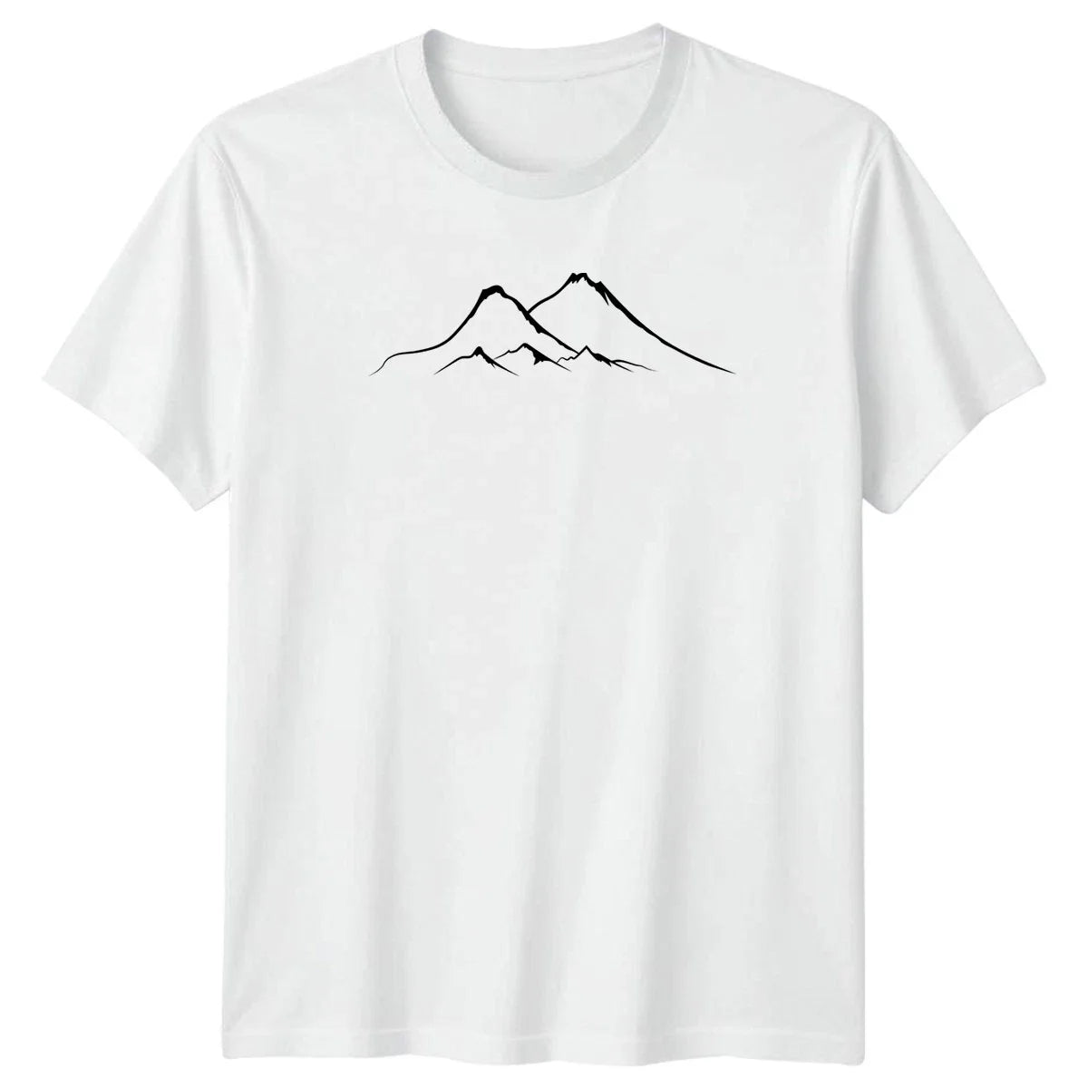 Minimalist Mountain Range Nature Art T-Shirt Landscape Outdoors Birthday Unisex T-shirt, Sweatshirt, Hoodie, Long Sleeve Tee - T-Shirt, Sweatshirt, Hoodie