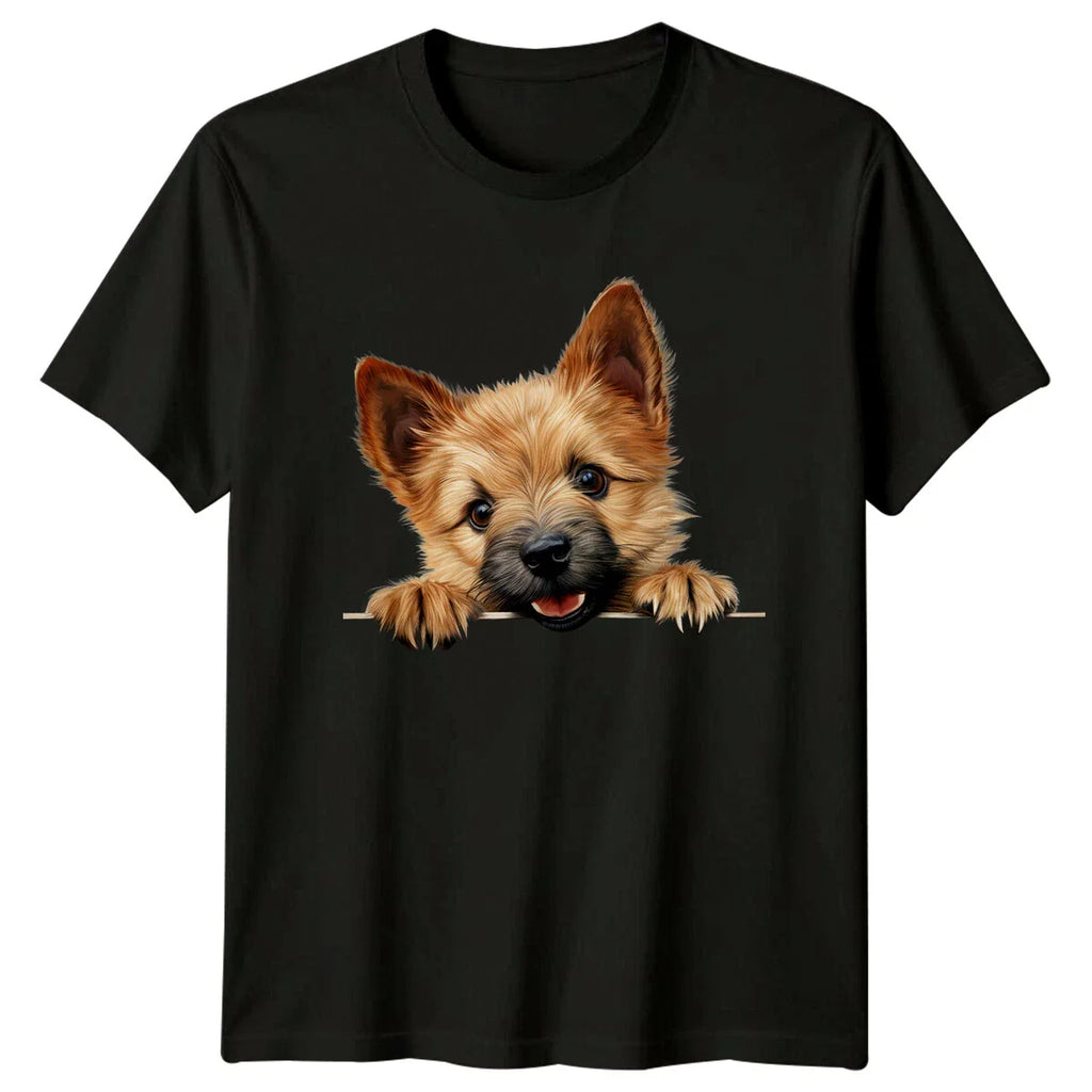 Cute Cairn Terrier Dog Peek A Boo Graphic T-Shirt Unisex T-shirt, Sweatshirt, Hoodie, Long Sleeve Tee - T-Shirt, Sweatshirt, Hoodie