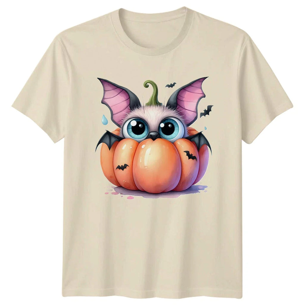 Cute Bat In Pumpkin Halloween Creatures Men Womens Graphic Tee Unisex TShirt Unisex T-shirt, Sweatshirt, Hoodie, Long Sleeve Tee - T-Shirt, Sweatshirt, Hoodie