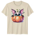 Cute Bat In Pumpkin Halloween Creatures Men Womens Graphic Tee Unisex TShirt Unisex T-shirt, Sweatshirt, Hoodie, Long Sleeve Tee - T-Shirt, Sweatshirt, Hoodie