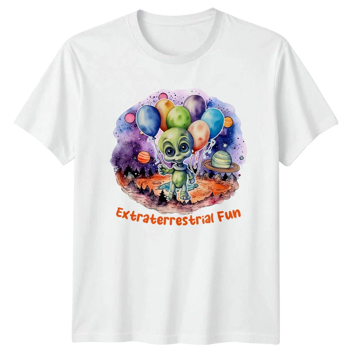 Extraterrestrial Fun T-Shirt Cute Alien Outer Space Birthday Gift For Him Unisex T-shirt, Sweatshirt, Hoodie, Long Sleeve Tee - T-Shirt, Sweatshirt, Hoodie