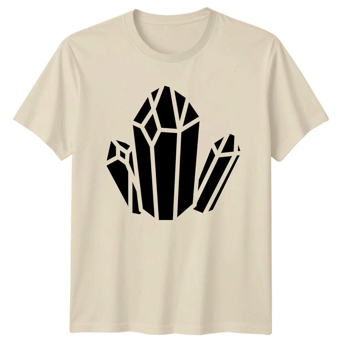 Minimalist Crystal Facets Design T-Shirt Geometric Art Gemstone Birthday Gift Unisex T-shirt, Sweatshirt, Hoodie, Long Sleeve Tee - T-Shirt, Sweatshirt, Hoodie