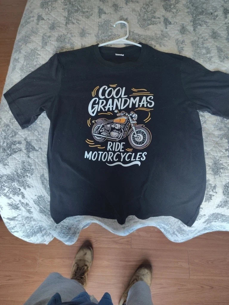 Cool Gramas Ride Motorcycles Black T-shirt Unisex T-shirt, Sweatshirt, Hoodie, Long Sleeve Tee - T-Shirt, Sweatshirt, Hoodie