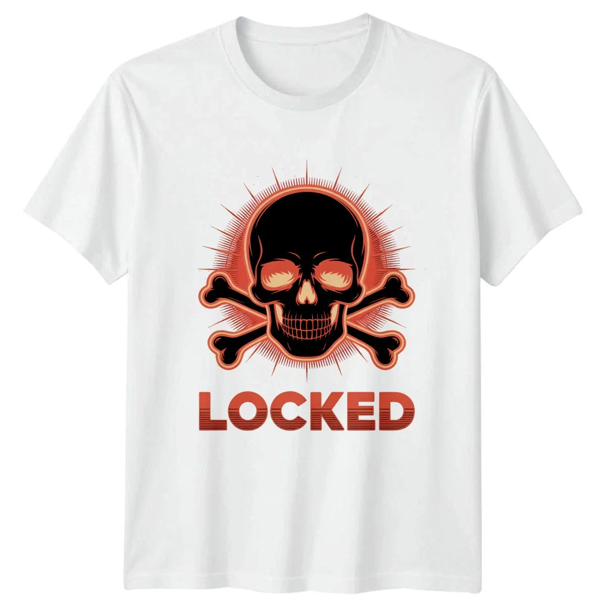 Locked T-Shirt Gothic Skull Horror Gift For Him And Her Unisex T-shirt, Sweatshirt, Hoodie, Long Sleeve Tee - T-Shirt, Sweatshirt, Hoodie