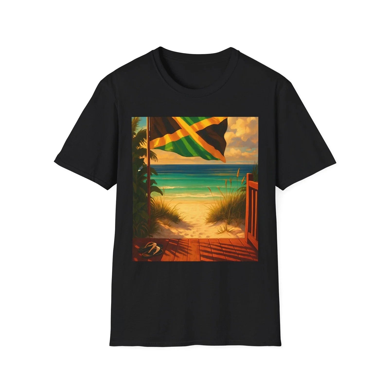 Jamaican Beach Vibes T-Shirt, Unisex Vacation Shirt, Beach Summer Wear Unisex T-shirt, Sweatshirt, Hoodie, Long Sleeve Tee - T-Shirt, Sweatshirt, Hoodie