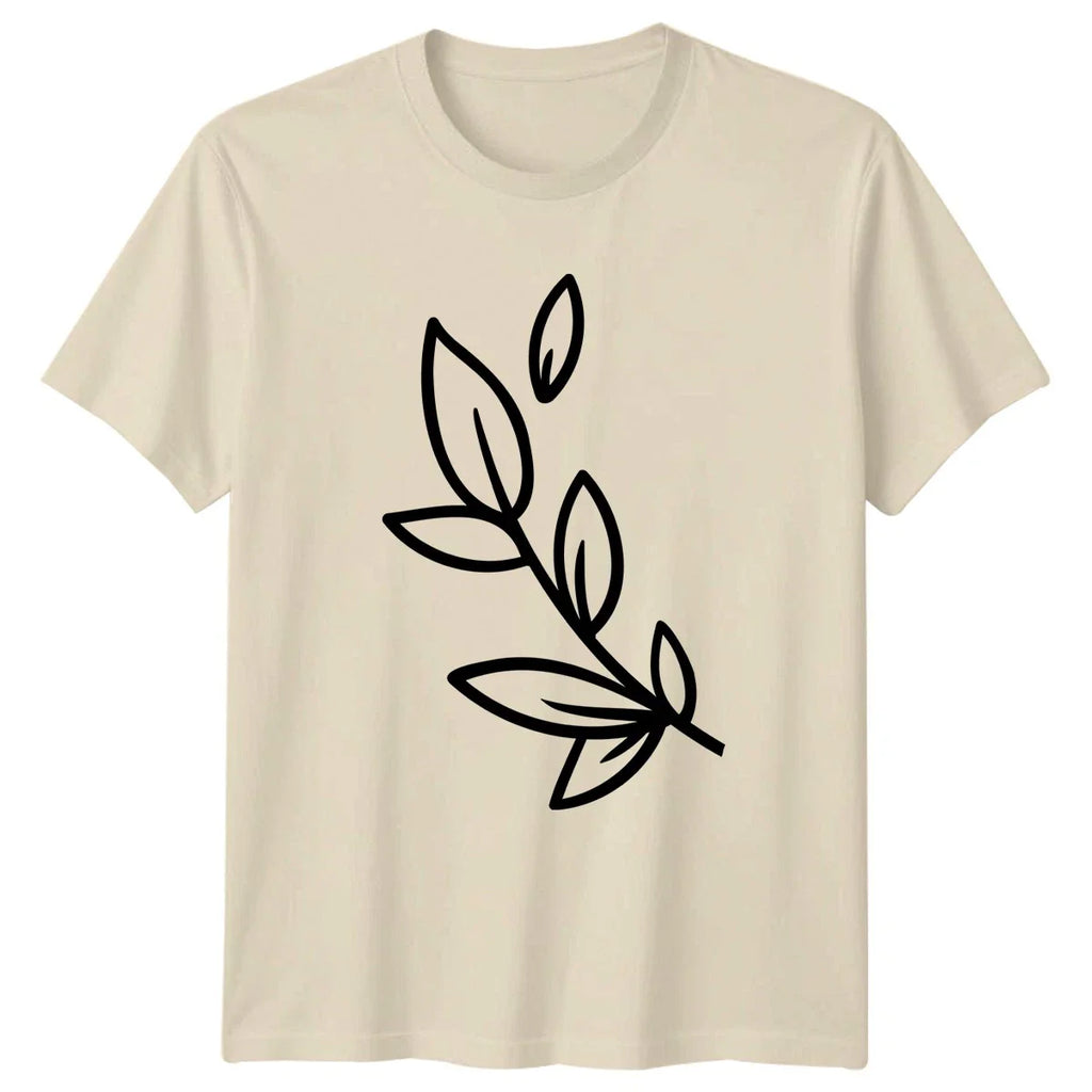 Embrace Natures Beauty Minimalist Leaf T-Shirt Minimalist Leaf Botanical Unisex T-shirt, Sweatshirt, Hoodie, Long Sleeve Tee - T-Shirt, Sweatshirt, Hoodie